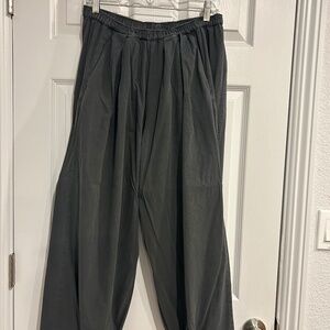 Free People To the Sky Parachute Pants Dark Gray Small/Medium